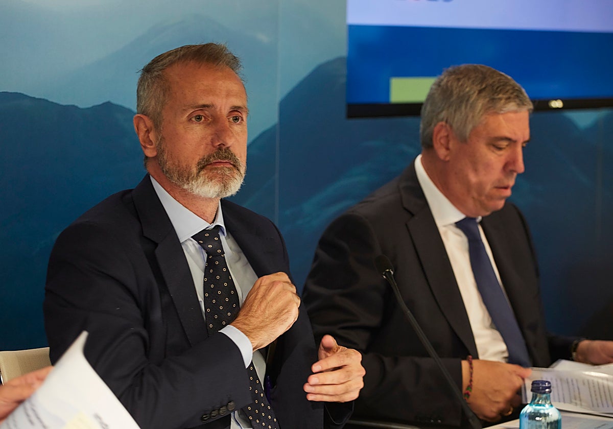 Murtra y De los Mozos, en la junta celebrada el pasado viernes