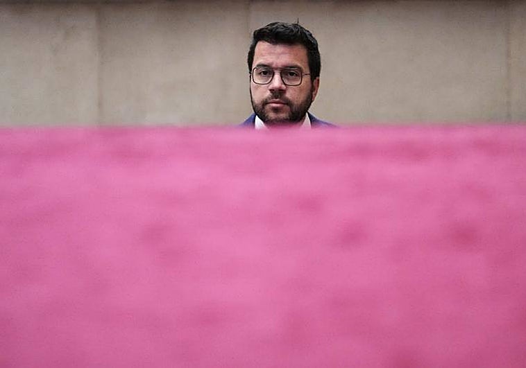 El presidente de la Generalitat, Pere Aragonès