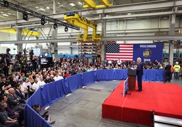Biden visita la fábrica del grupo vasco Ingeteam en el estado de Wisconsin