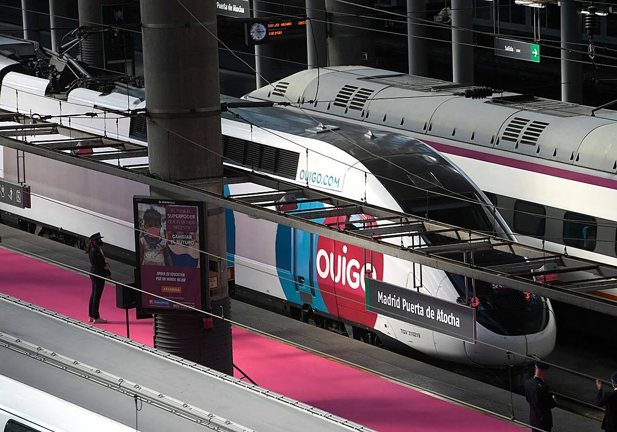 Un tren de Ouigo en Madrid