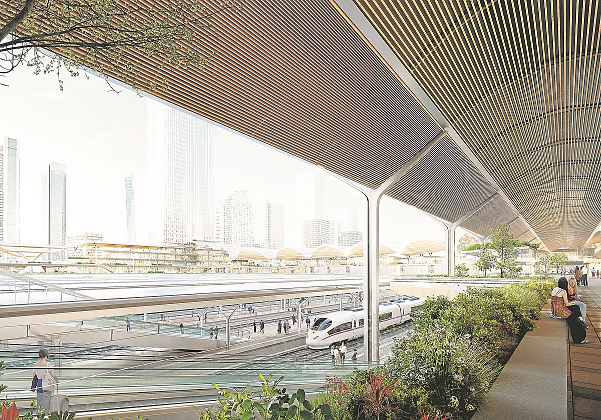 Recreación del aspecto que tendrá la estación de Chamartín una vez concluya su reforma