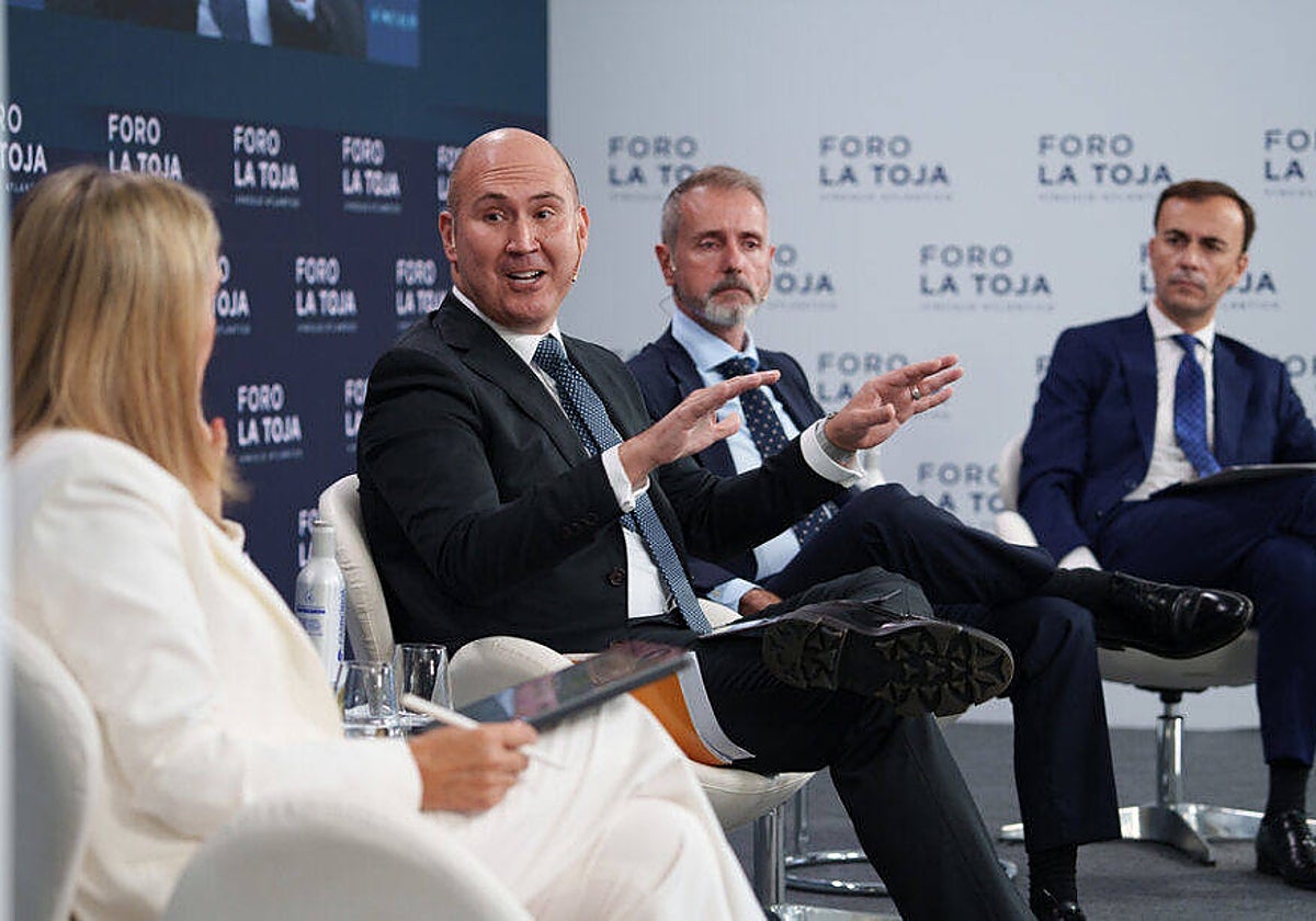 El presidente de AstraZeneca España, Rick R. Suarez, durante su intervención en el Foro La Toja