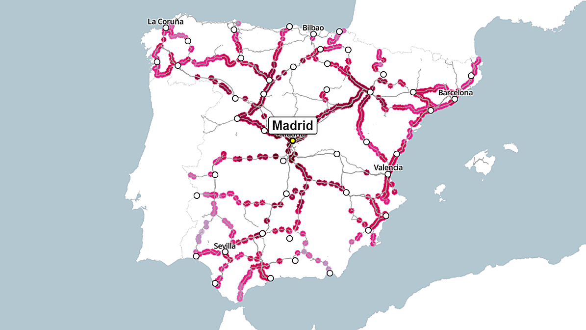 Destinos en tren desde Madrid