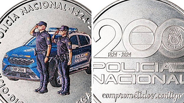 La medalla de la Policía Nacional a la venta en la Fábrica Nacional de Moneda y Timbre
