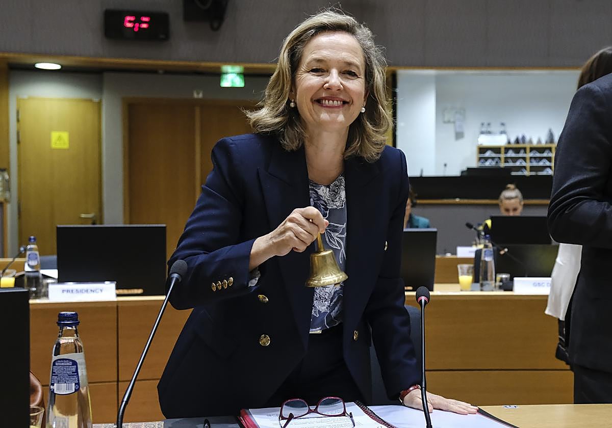 La vicepresidenta primera del Gobierno, Nadia Calviño