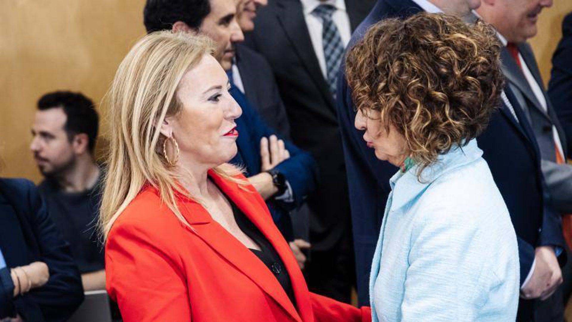 La consejera Carolina España y la ministra María Jesús Montero en el Consejo de Política Fiscal