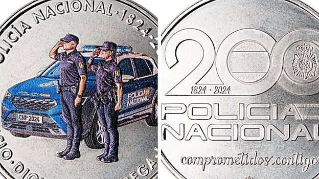 Medalla de la Policía Nacional de la Fábrina Nacional de Moneda y Timbre