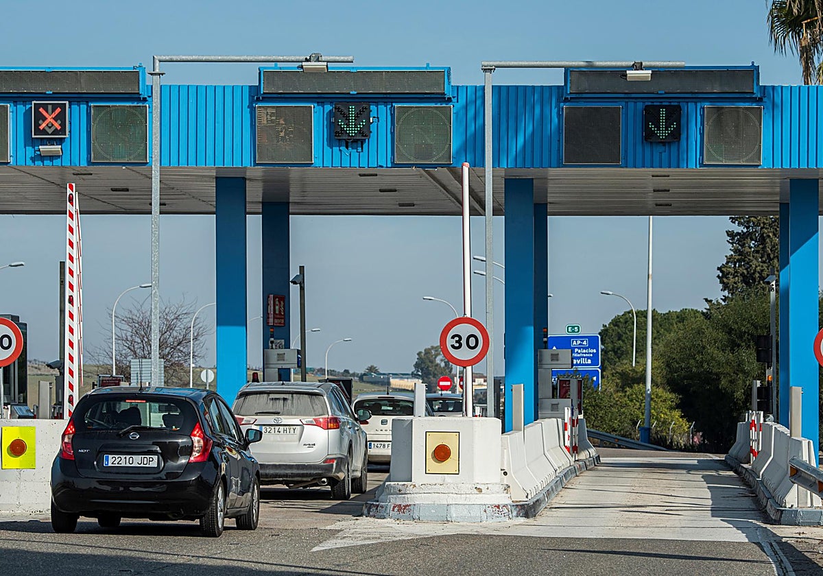 Un peaje en una autopista española