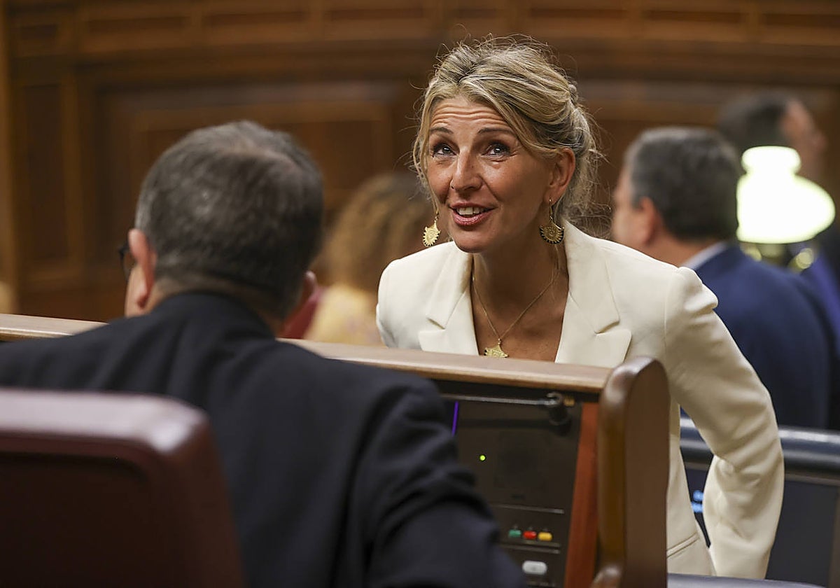 La vicepresidenta del Gobierno, Yolanda Díaz