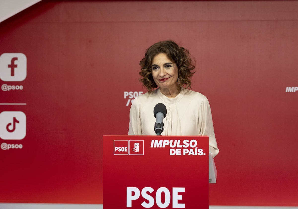 María Jesús Montero, vicepresidenta primera y ministra de Hacienda