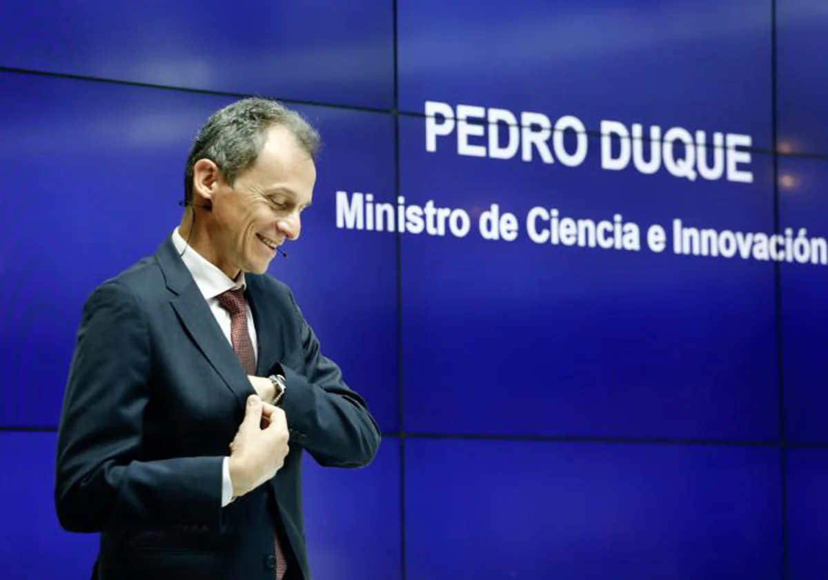 Pedro Duque, en su etapa de ministro