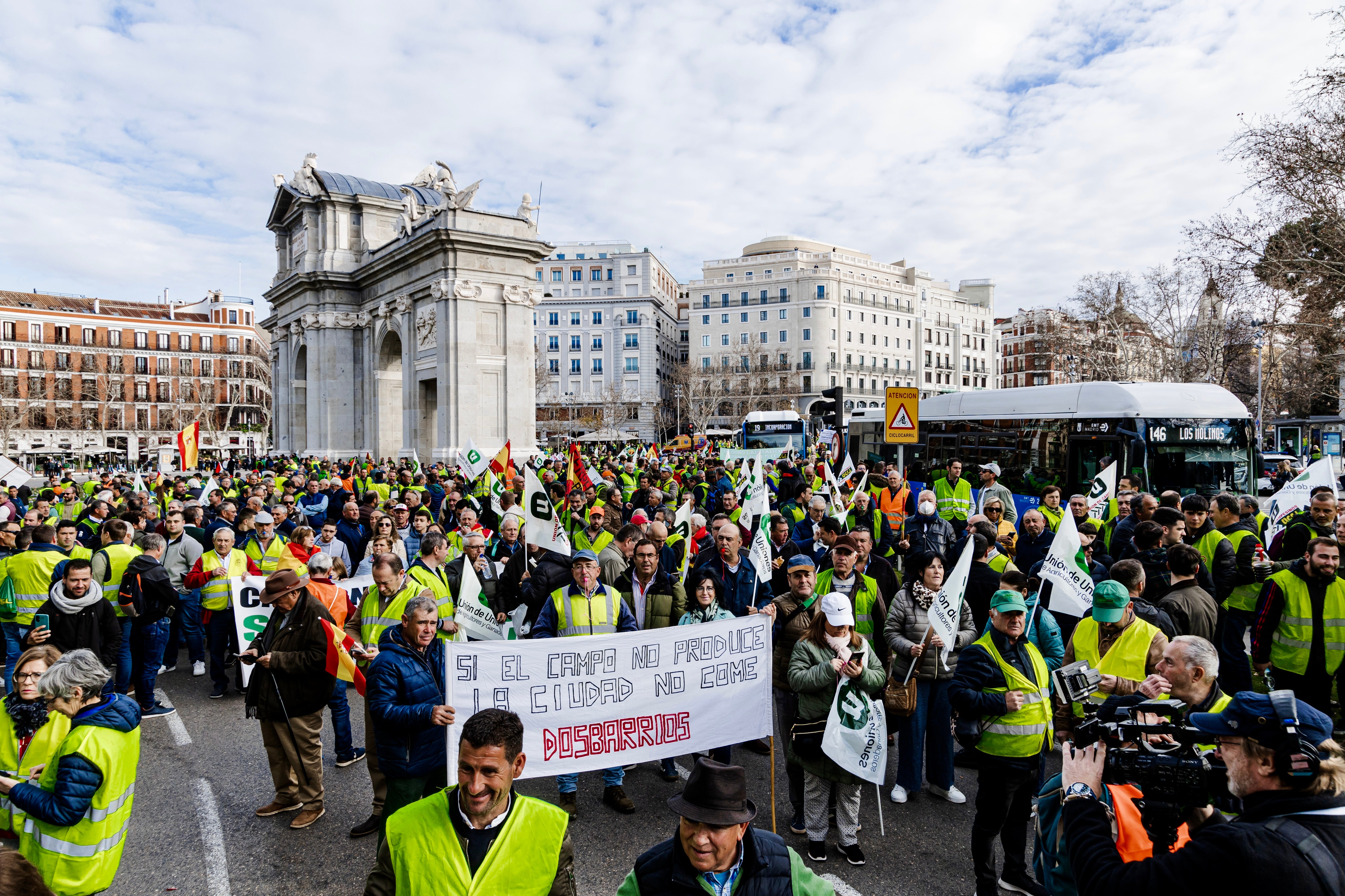 La tractorada de Madrid, en imágenes