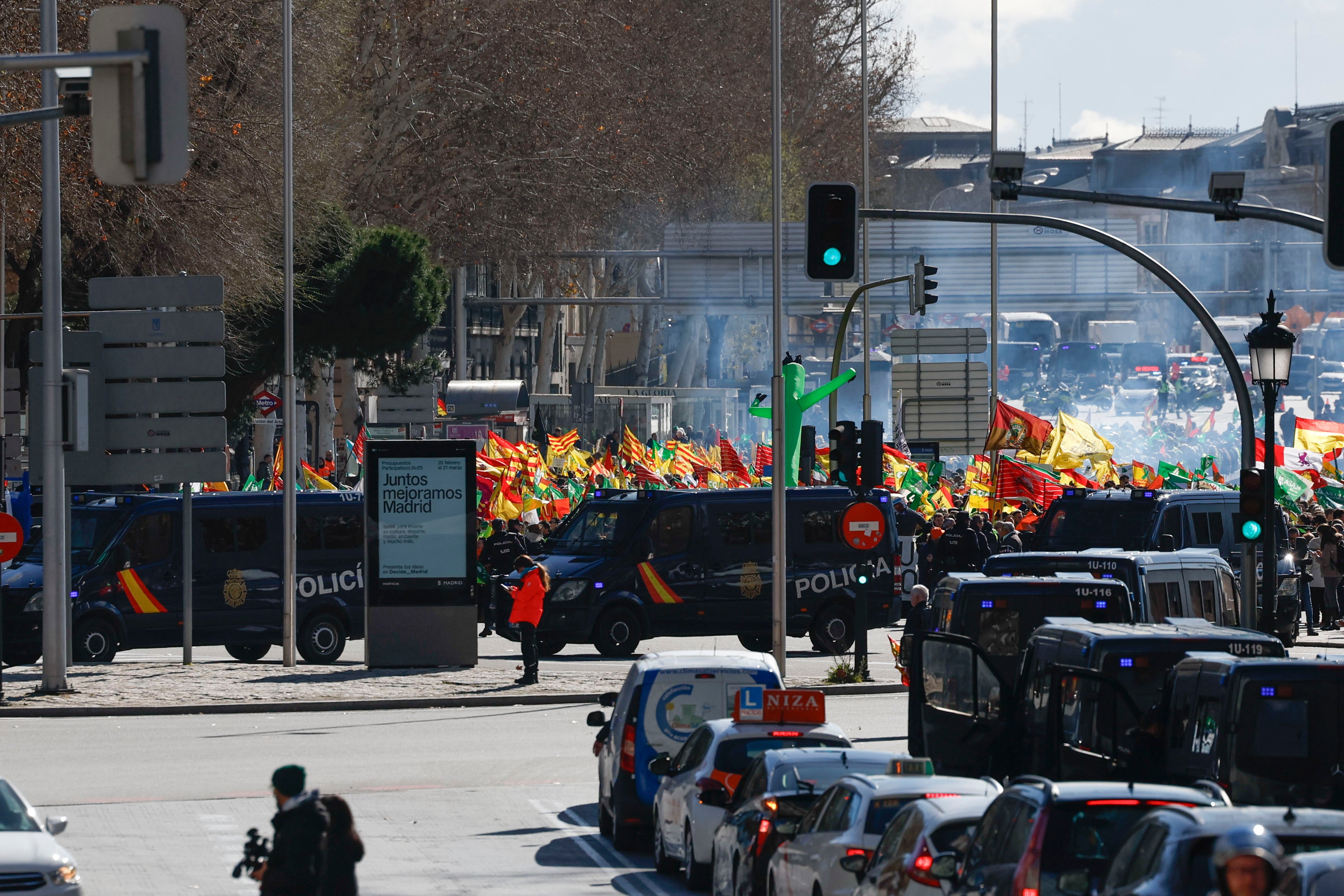 La tractorada de Madrid, en imágenes