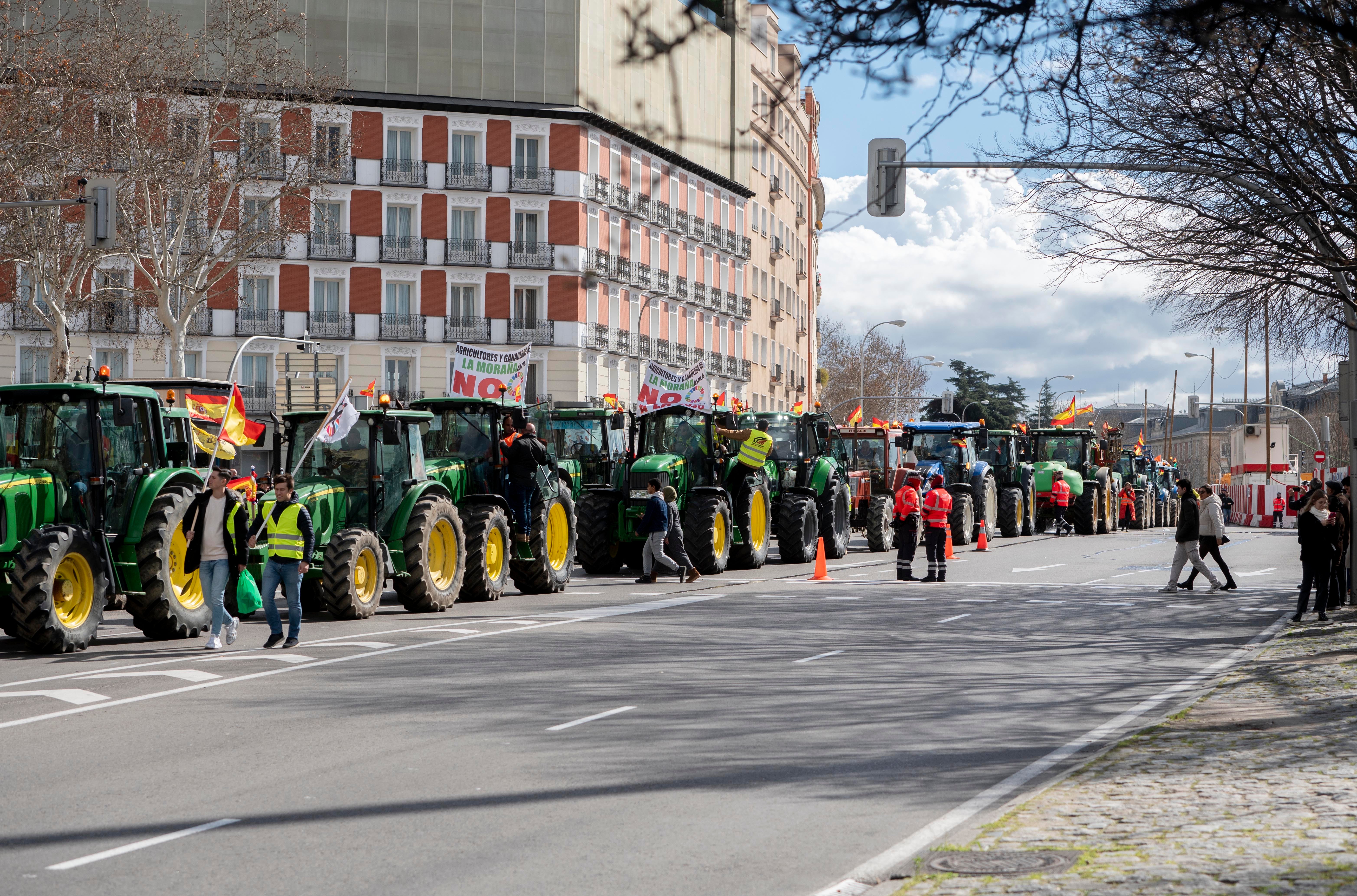 La tractorada de Madrid, en imágenes