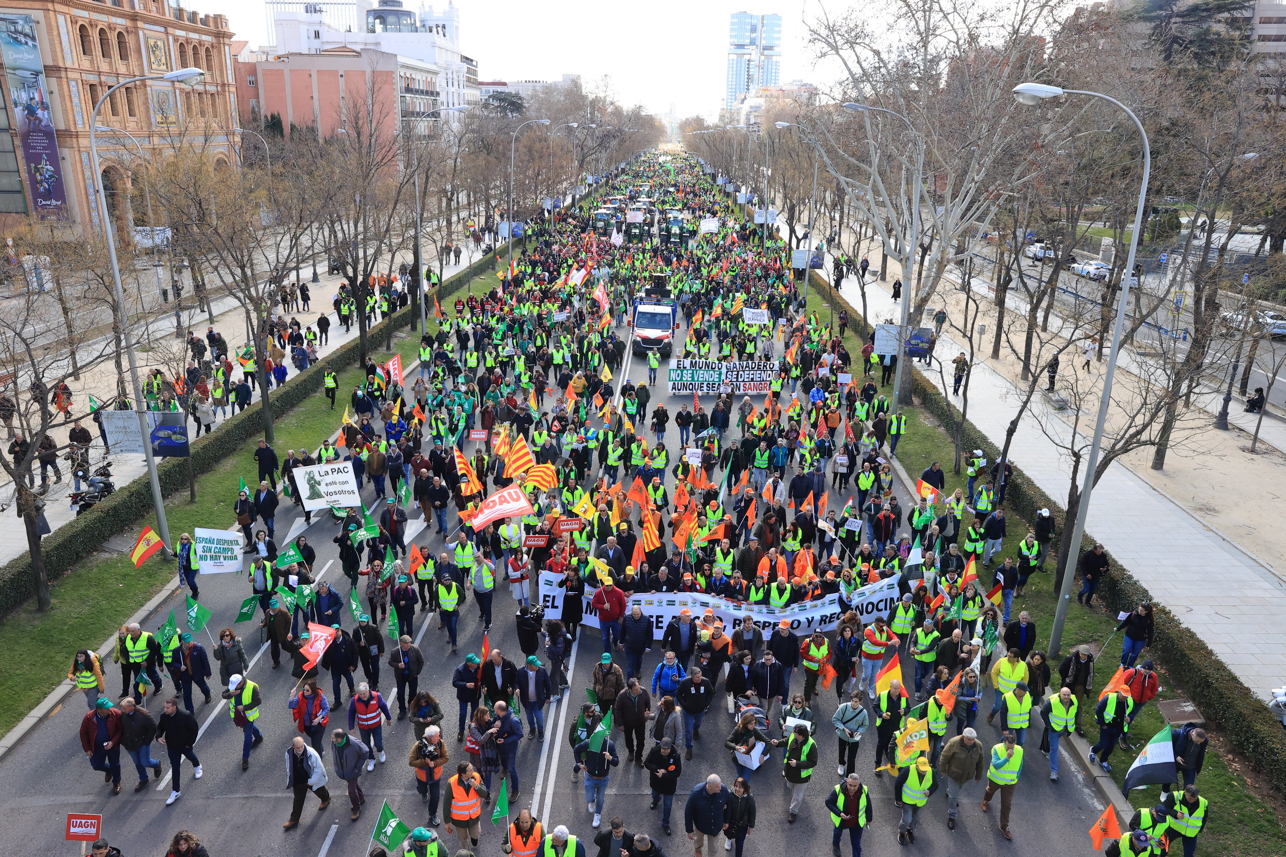 La tractorada de Madrid, en imágenes