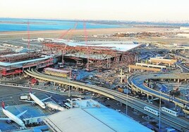 Las obras en la nueva Terminal 1 del Aeropuerto Internacional JFK de Nueva York son uno de los principales desarrollos de la compañía