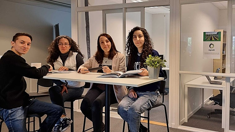 El equipo de Agrodit en sus oficinas del Ideon Science Park, en Suecia