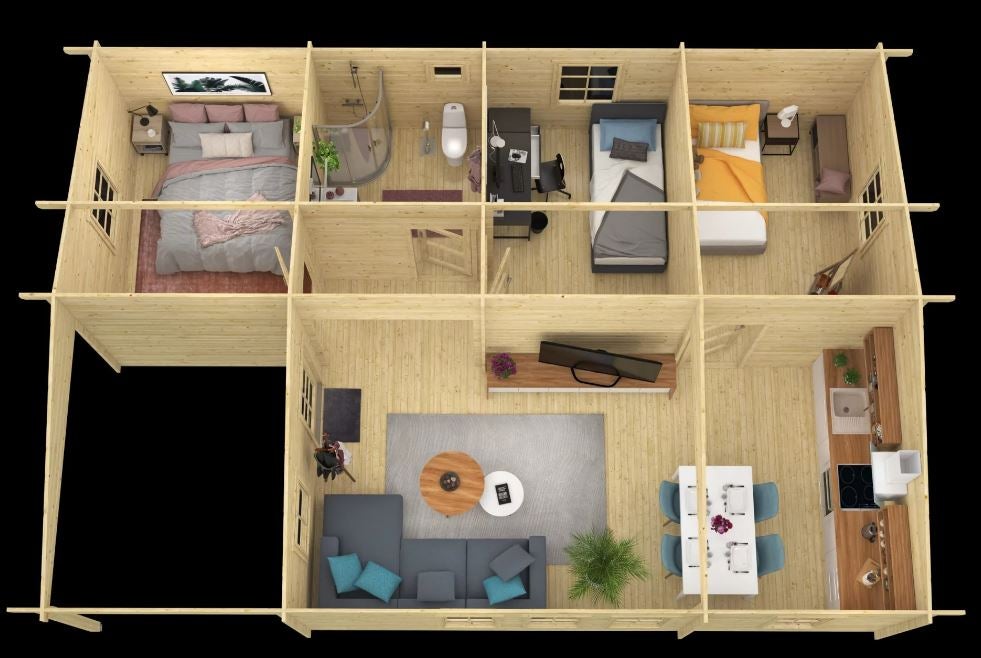 Imagen principal - La casa prefabricada que puedes comprar por menos de 15.000€: 70 metros cuadrados y tres habitaciones