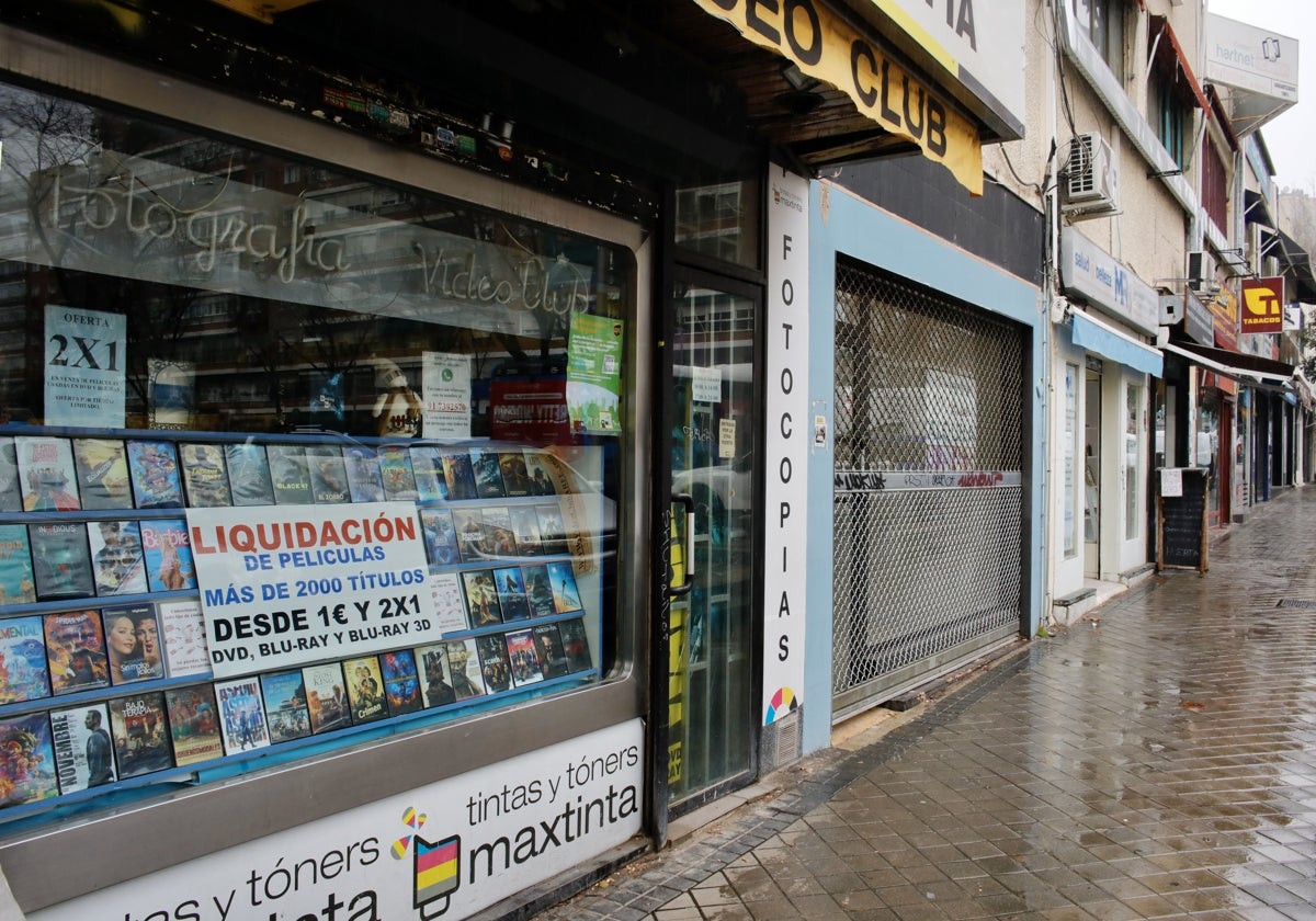 Comercios cerrados en Madrid