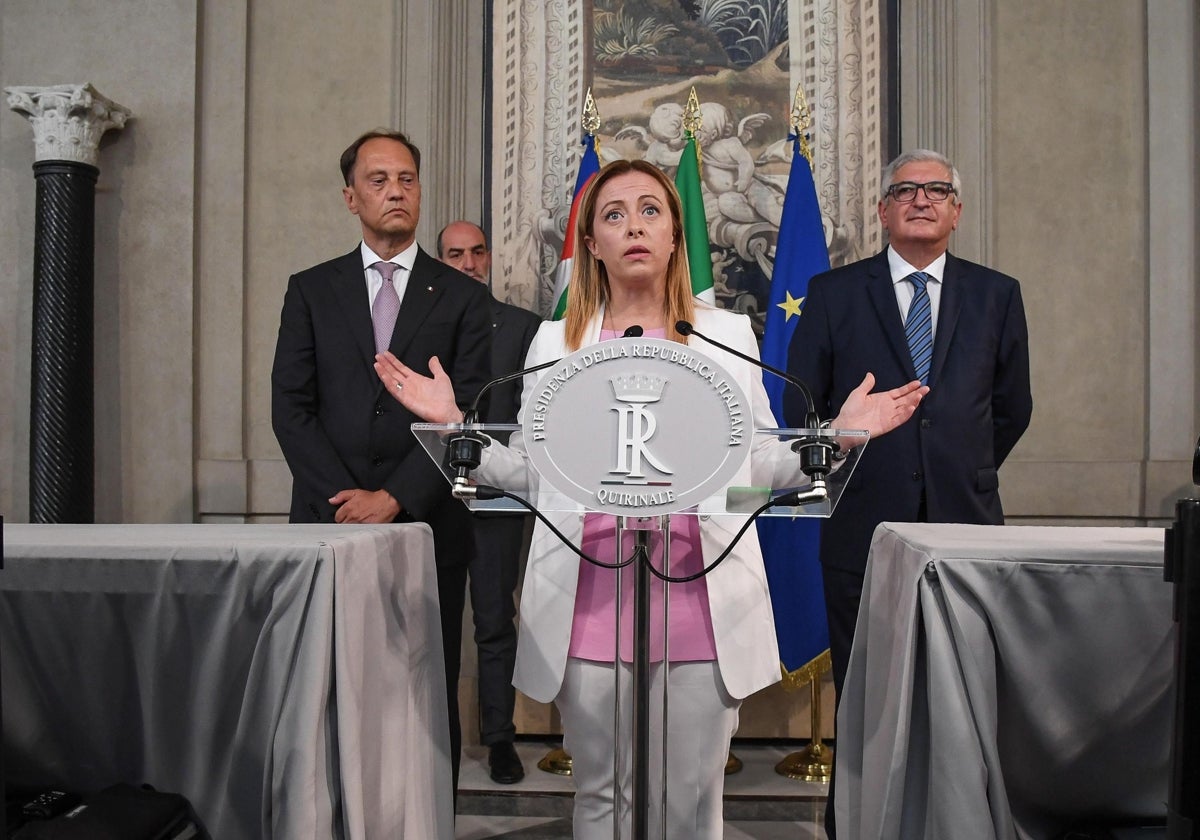 Giorgia Meloni, primera ministra de Italia