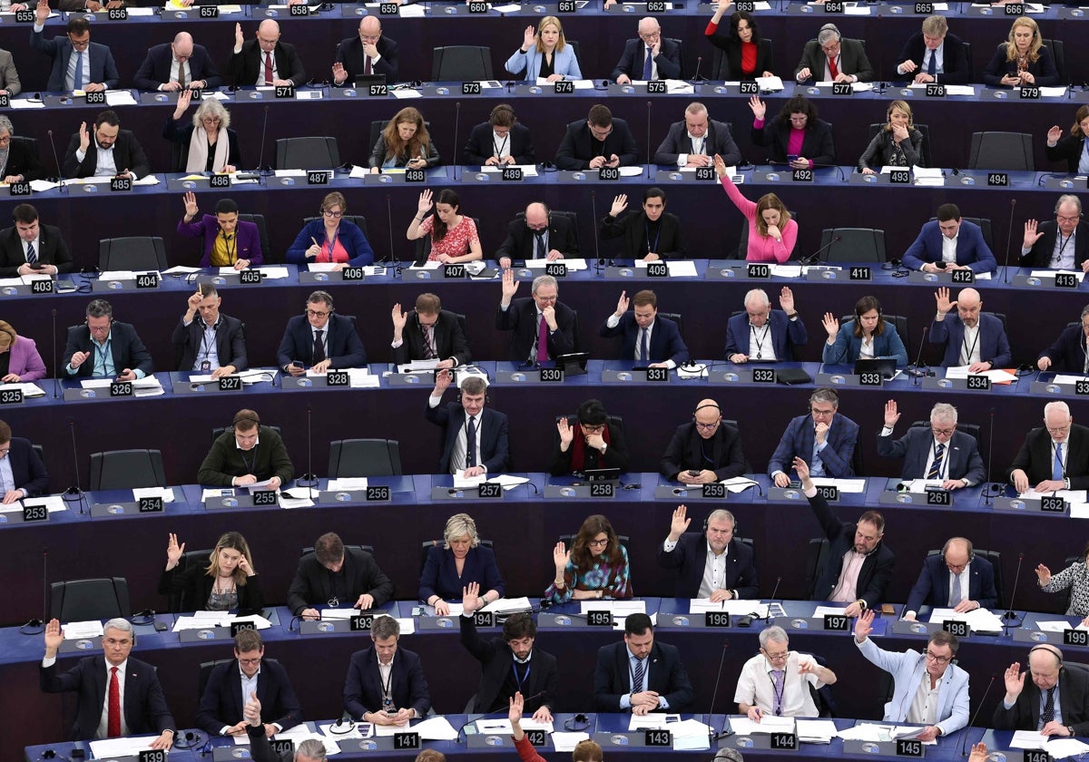 Votación en el Parlamento Europeo