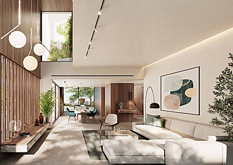 Imagen secundaria 1 - Grupo ABU coloca la primera piedra de sus villas en Summit Valdemarín, una de sus cuatro promociones exclusivas en Madrid