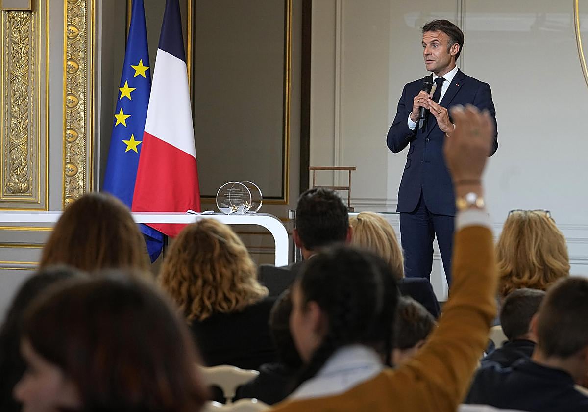 El presidente francés, Emmanuel Macron