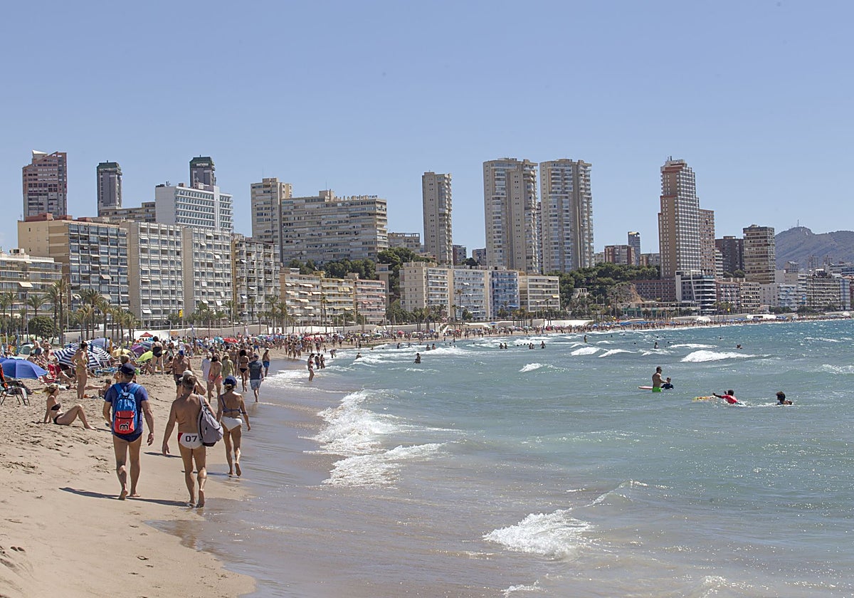 Playa de Poniente en Benidorm
