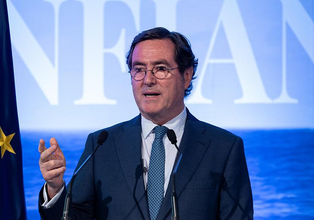 El presidente de la CEOE, Antonio Garamendi