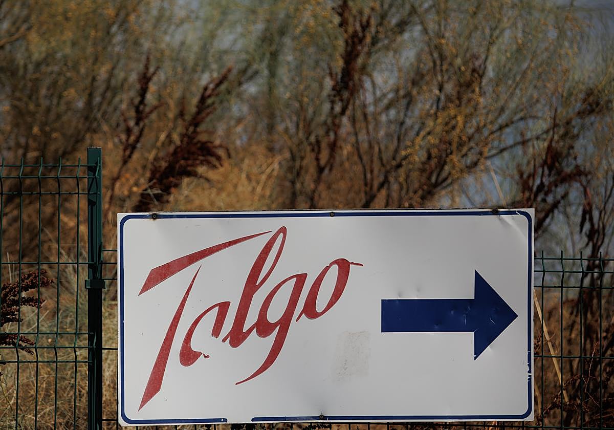 Acceso a la factoría de Talgo en Las Matas.