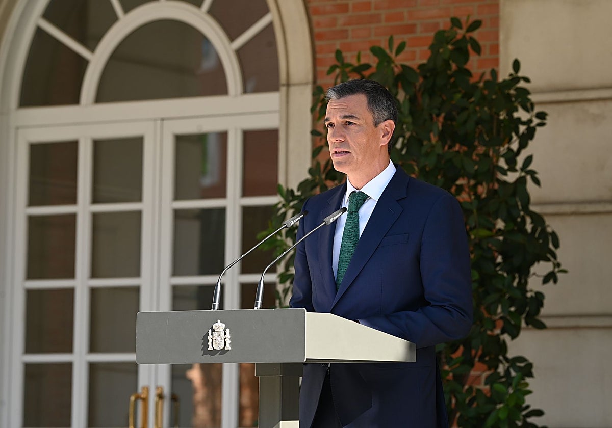 El presidente del Gobierno, Pedro Sánchez