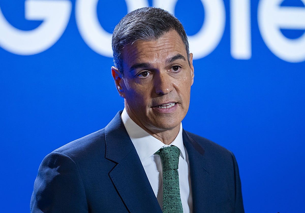 El presidente del Gobierno, Pedro Sánchez