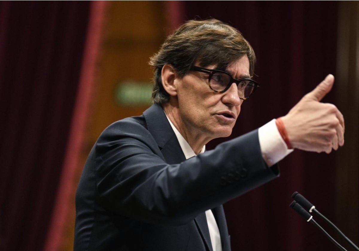 El presidente de la Generalitat de Cataluña, Salvador Illa