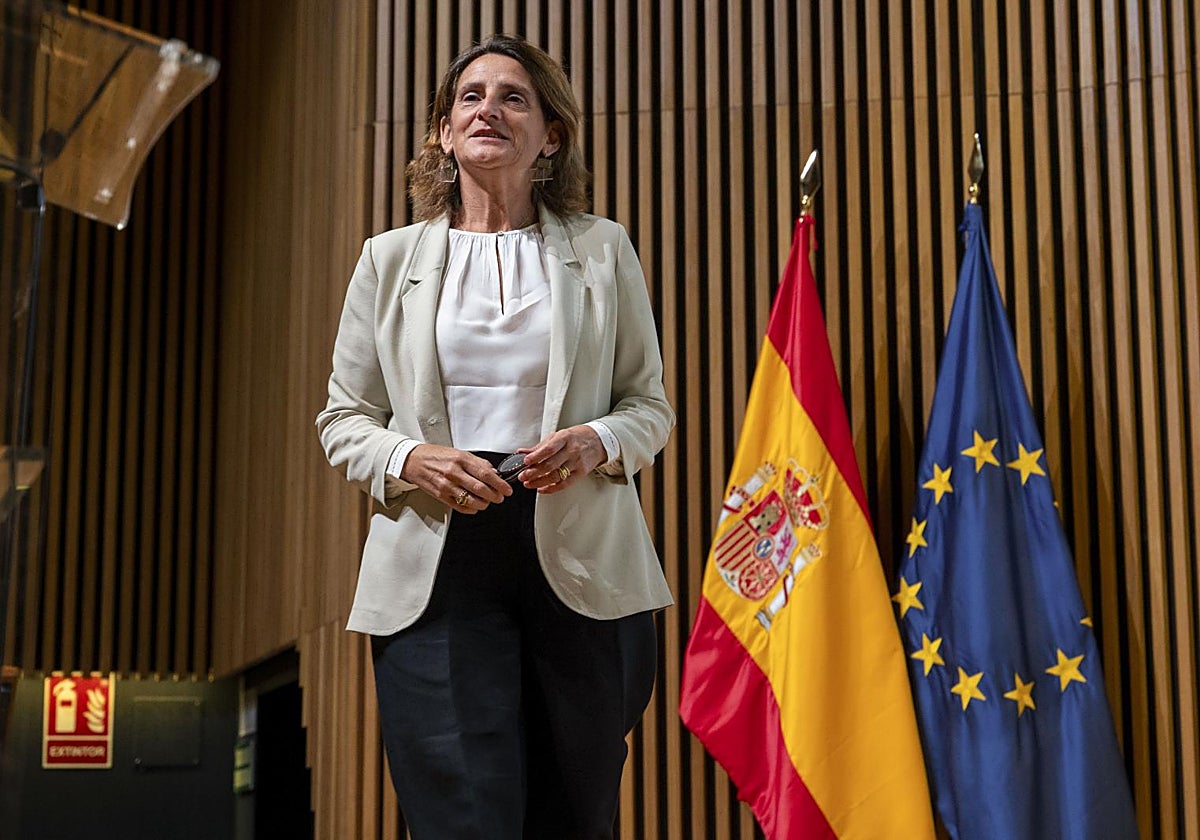 La todavía ministra, Teresa Ribera