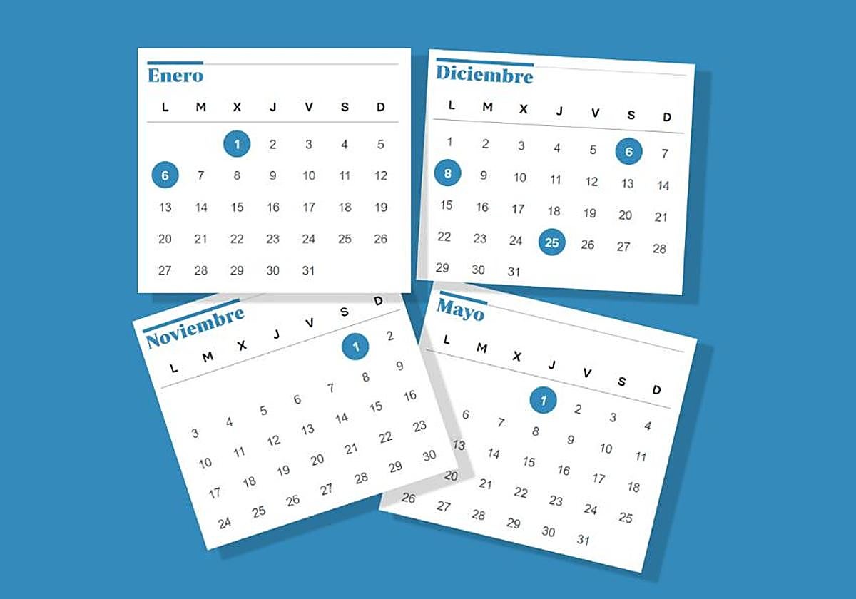 Calendario laboral 2025 en España días festivos por comunidad autónoma