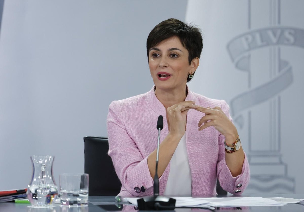 La ministra de Vivienda, Isabel Rodríguez