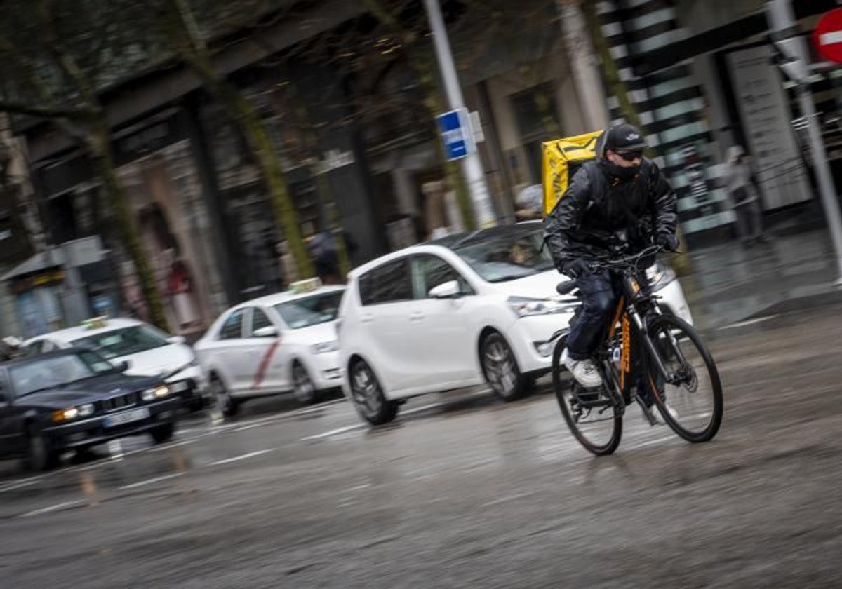 UN 'rider' por las calles de Madrid