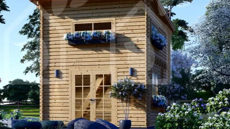 The prefabricated house that sells for less than 10,000 euros: two floors and 44 square meters