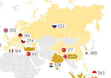 El mapa del mundo que muestra cuántos salarios se necesitan para comprar una casa y deja ver dónde se sitúa España