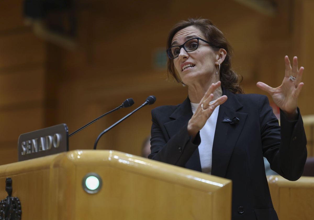 La ministra de Sanidad, Mónica García, en una imagen reciente