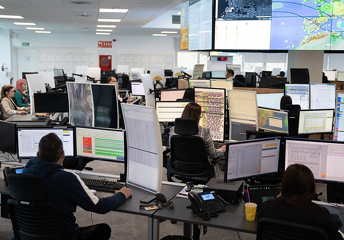 Trabajadores en una oficina