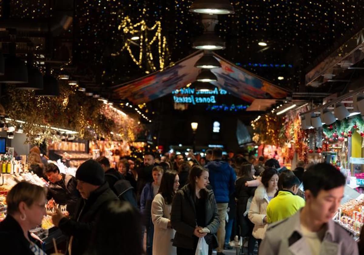 El mercado de la Boqueria en Barcelona