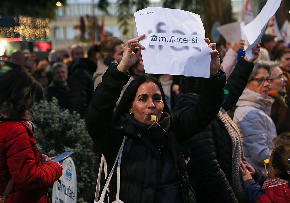 Concentración a favor de Muface en Sevilla