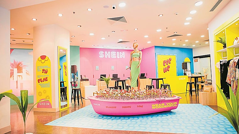 Una tienda efímera de Shein en Barcelona