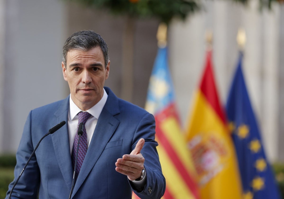 El presidente del Gobierno, Pedro Sánchez