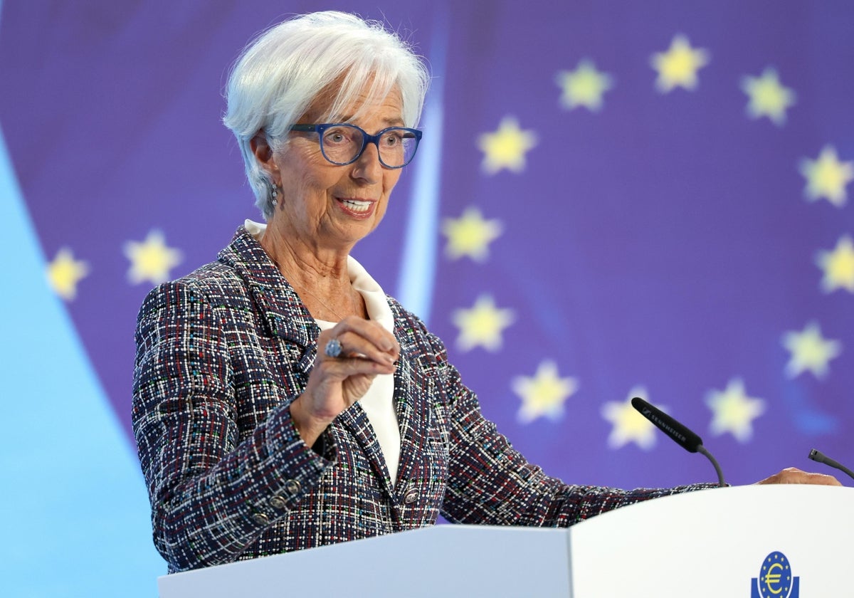 La presidenta del Banco Central Europeo, Christine Lagarde