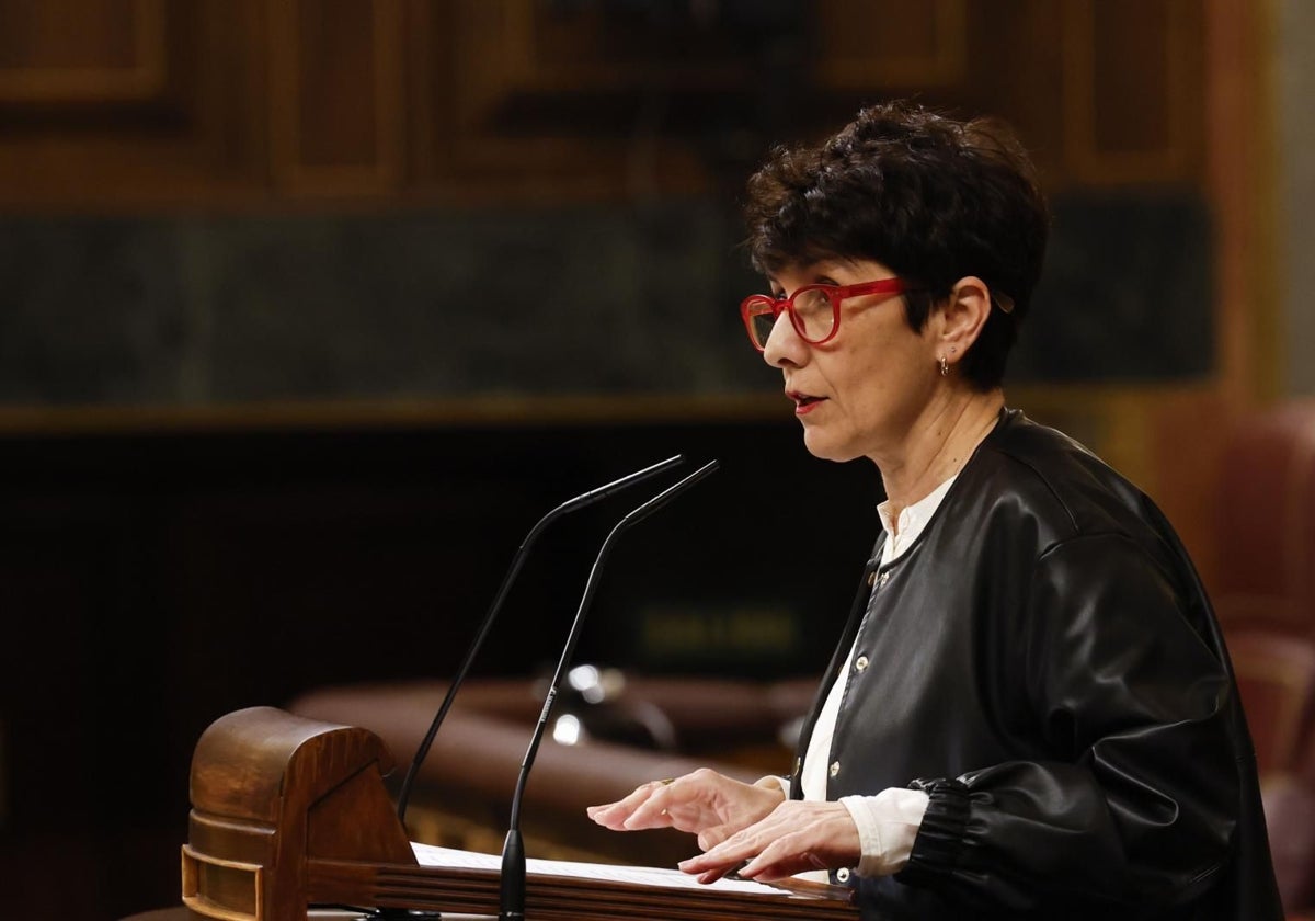 La diputada del PNV Maribel Vaquero hoy en el Congreso