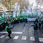 Manifestación de funcionarios por la crisis de Muface.