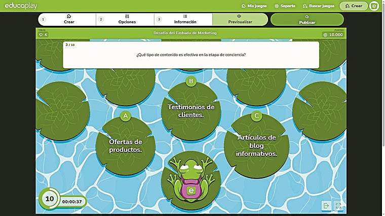Educaplay, de la compañía especializada ADR Formación, recorre el camino desde su uso por profesores en distintas etapas del ciclo educativo a acciones como las propias del marketing