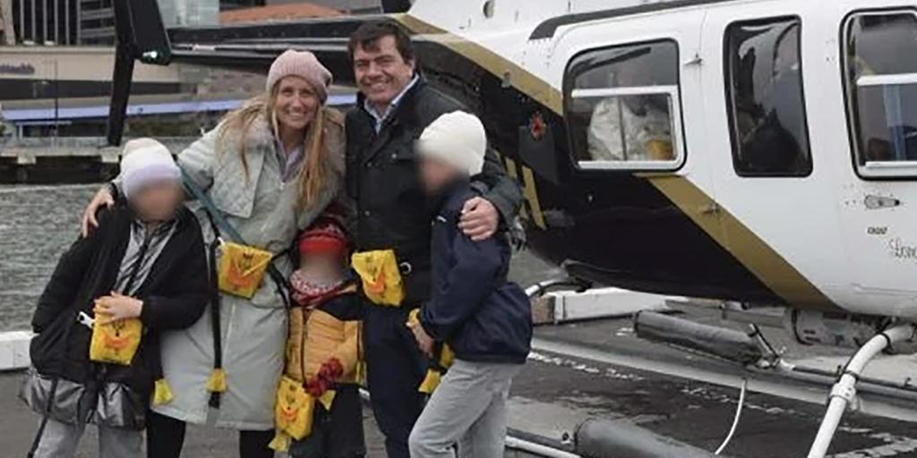 Las víctimas del accidente de helicóptero: Agustín Escobar, alto directivo de Siemens, su mujer Mercé Camprubí Montal y sus tres hijos